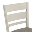 Liberty Furniture Brook Bay Slat Back Upholstered Counter Chairs Set of 2 White