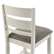 Liberty Furniture Brook Bay Slat Back Upholstered Counter Chairs Set of 2 White