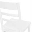 Liberty Furniture Landale Ladderback Side Chairs for Dining Room Set of 2 White