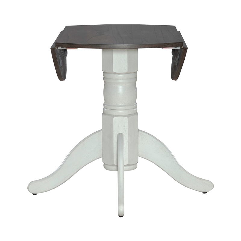Liberty Furniture Brook Bay Opt 3 Piece Drop Leaf Table Dining Room Set White