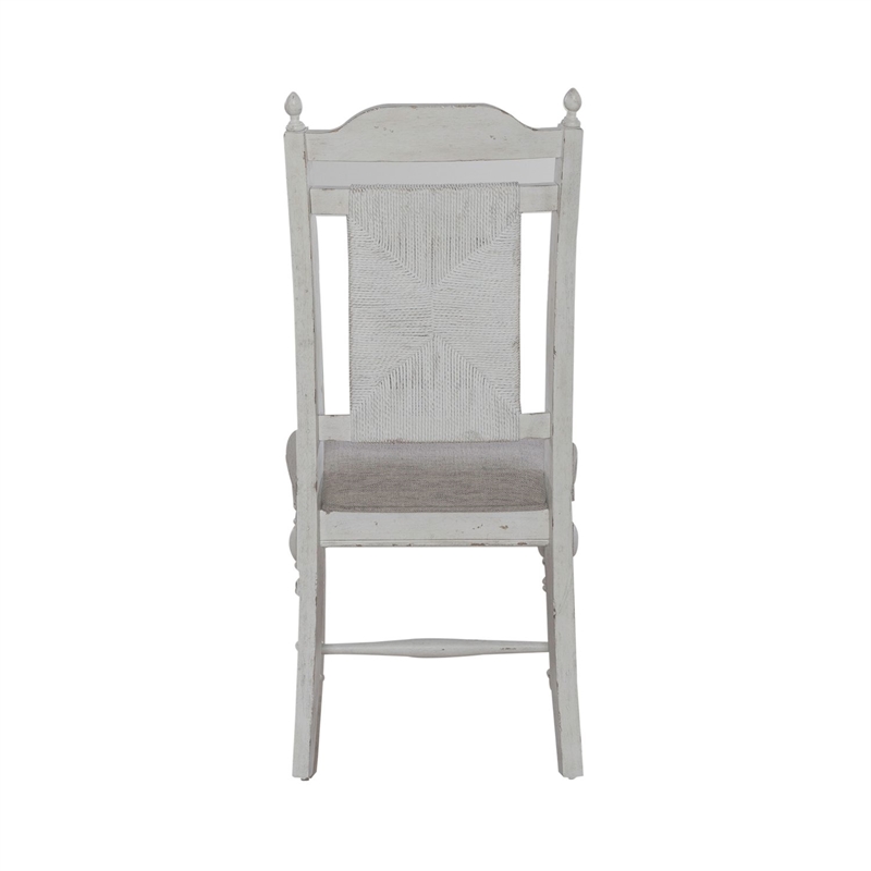 Liberty Furniture River Place 5 Piece Pedestal Table Dining Room Set White