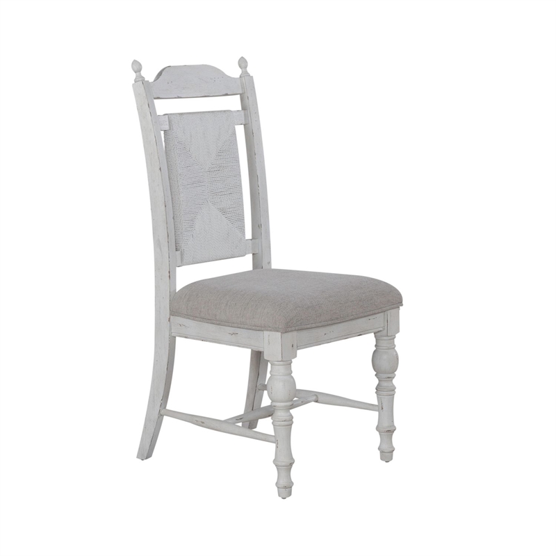 Liberty Furniture River Place 5 Piece Pedestal Table Dining Room Set White