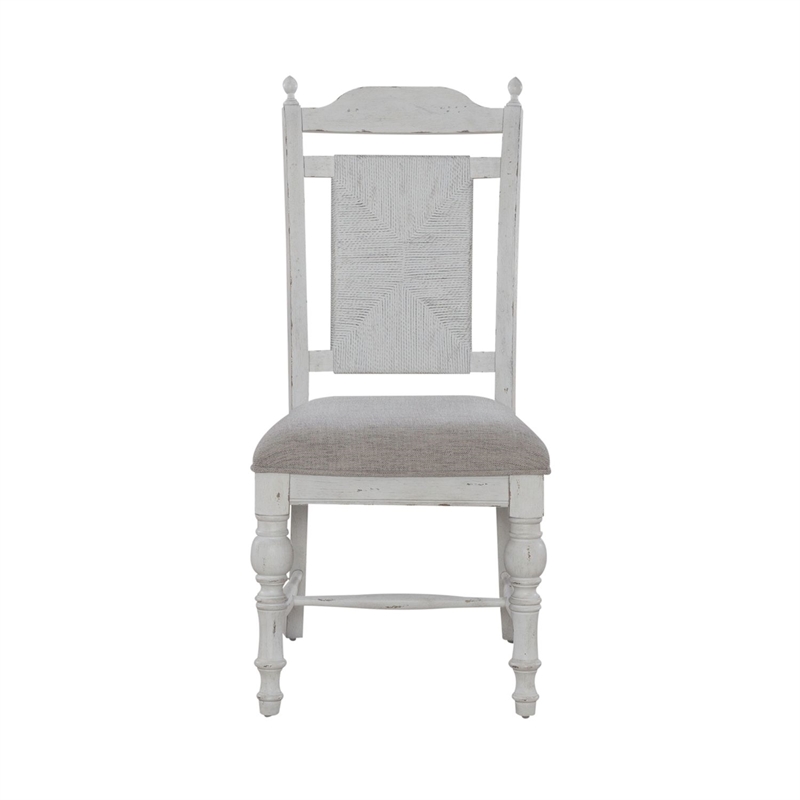 Liberty Furniture River Place 5 Piece Pedestal Table Dining Room Set White