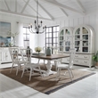 Liberty Furniture River Place 7 Piece Trestle Table Dining Room Set White