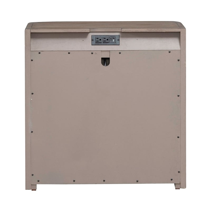 Liberty Furniture South Bend Open Nightstand with Charging Station - Brown