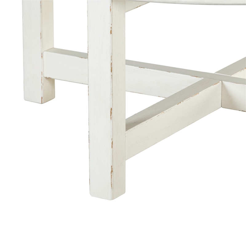 Liberty Furniture Backroads Round Cocktail Table - White W42 x D42 x H18