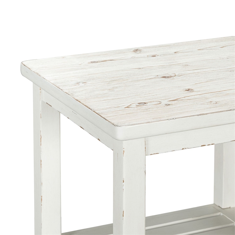 Liberty Furniture Backroads End Table - White W24 x D26 x H24