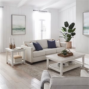 Liberty Furniture Backroads 3 Piece Living Room Cocktail Table Set - White