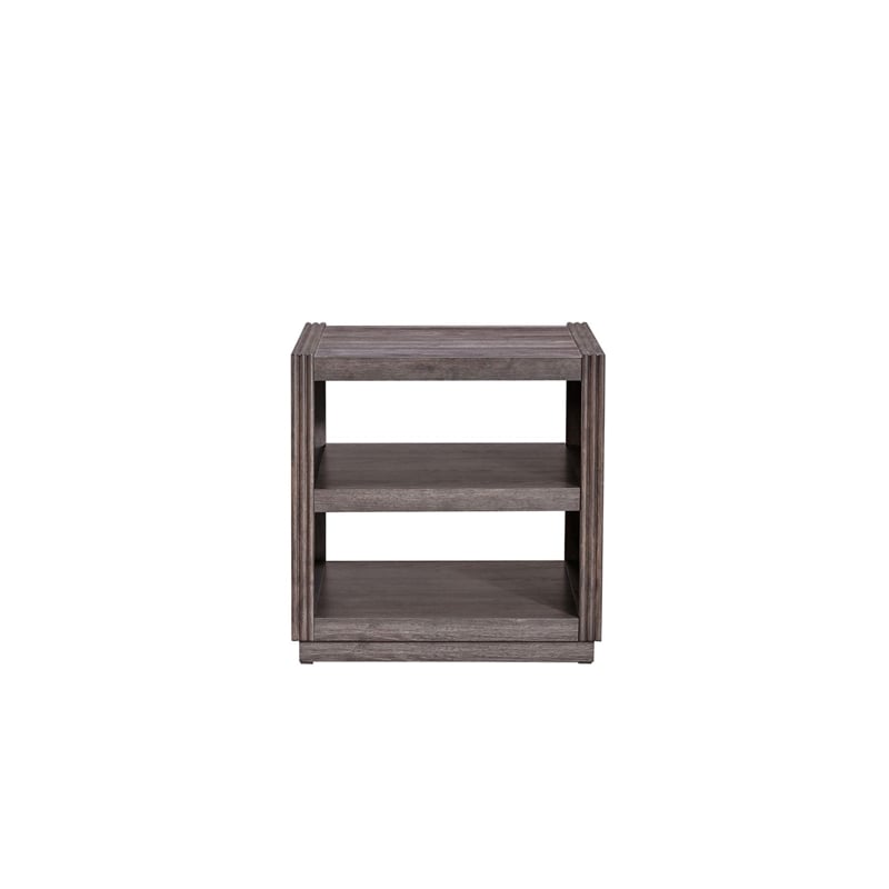 Liberty Furniture Modern Edge End Table - Brown W24 x D26 x H24