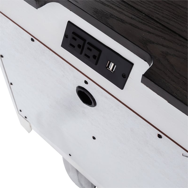 Liberty Furniture Allyson Park 2 Drawer Night Stand with Charging Station White