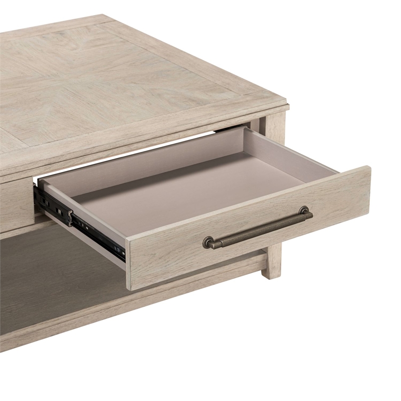 Liberty Furniture New Haven Rectangular Cocktail Table - White W50 x D31 x H18