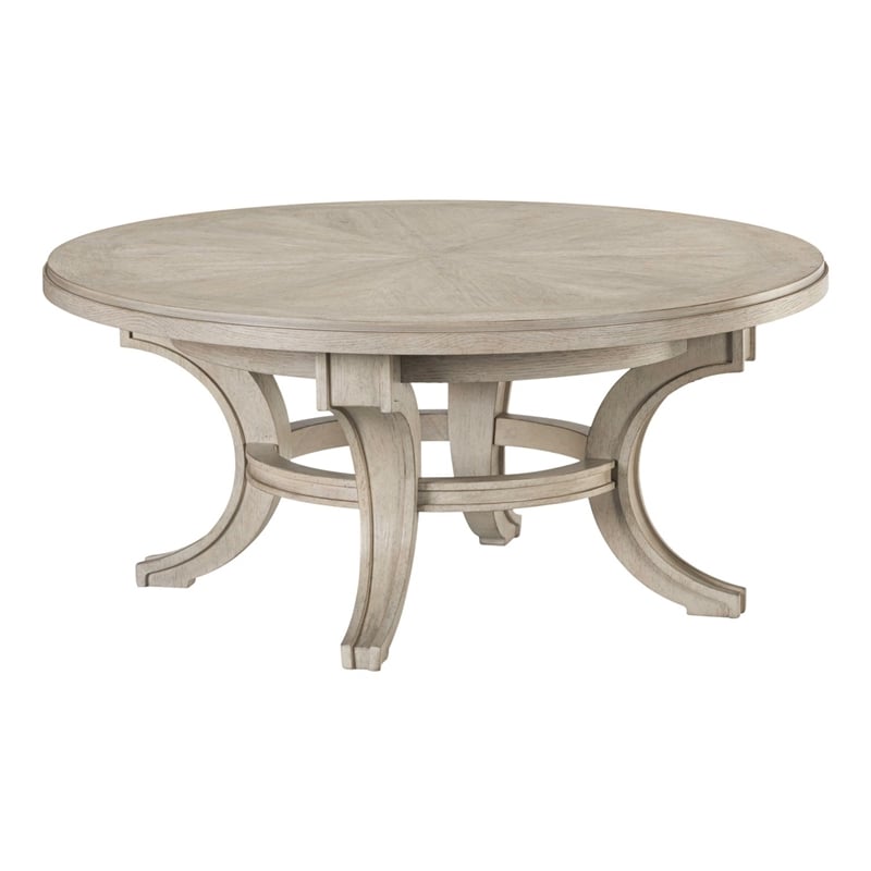 Liberty Furniture New Haven Round Cocktail Table - White W40 x D40 x H18