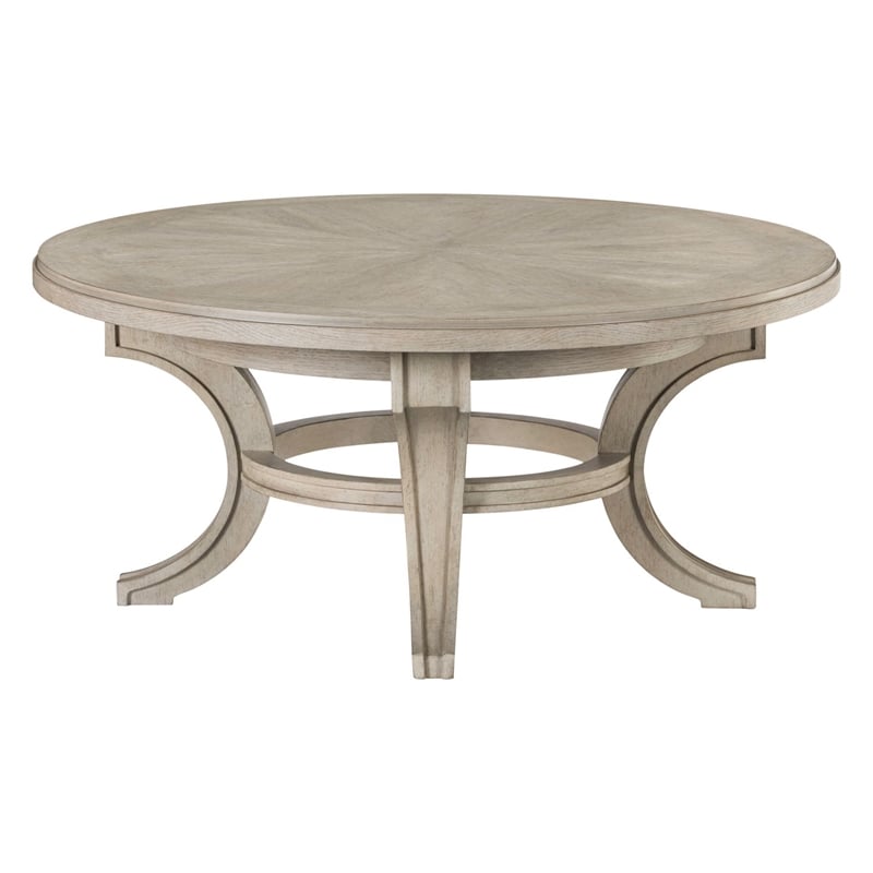 Liberty Furniture New Haven Round Cocktail Table - White W40 x D40 x H18