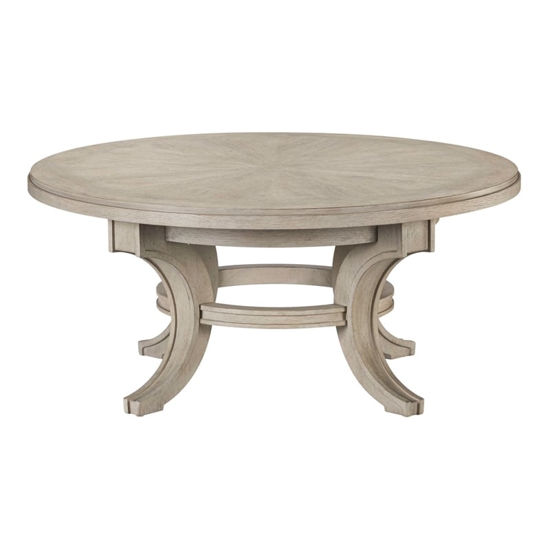 Liberty Furniture New Haven Round Cocktail Table - White W40 x D40 x H18