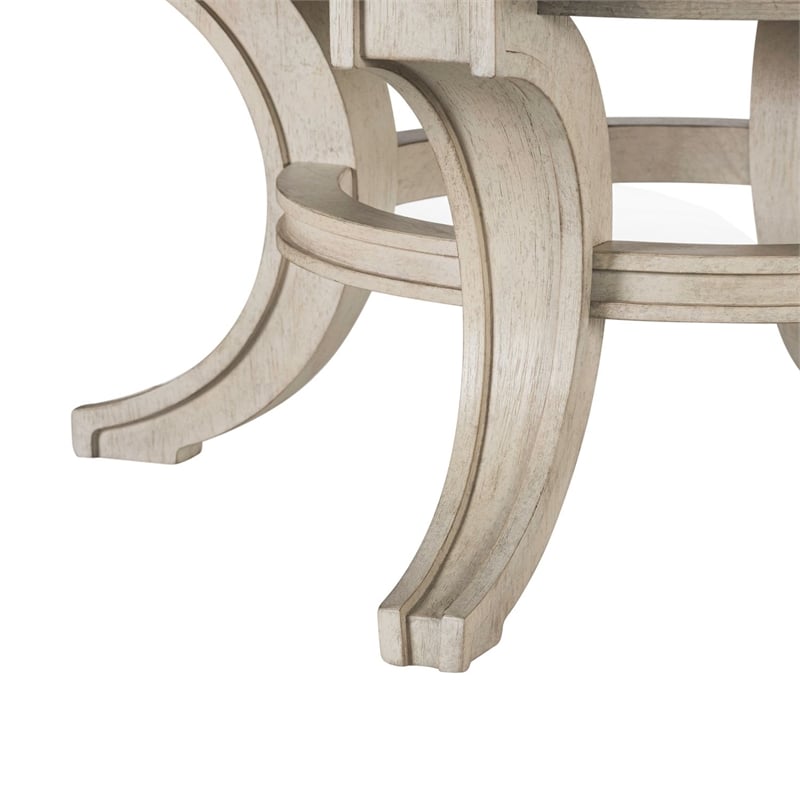 Liberty Furniture New Haven Round Cocktail Table - White W40 x D40 x H18