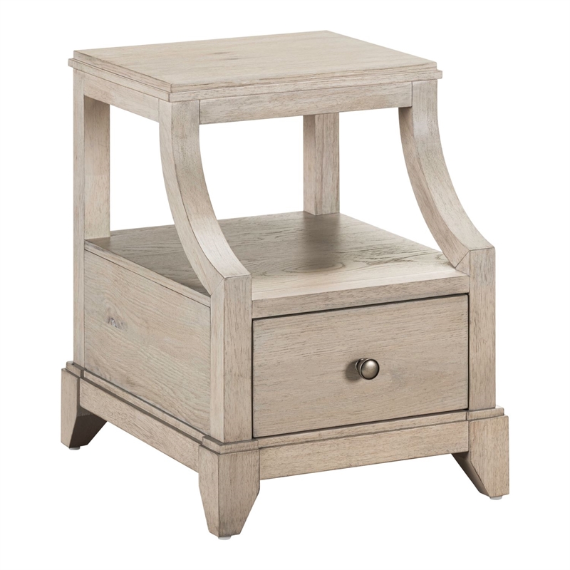 Liberty Furniture New Haven Chairside Table - White W18 x D22 x H24