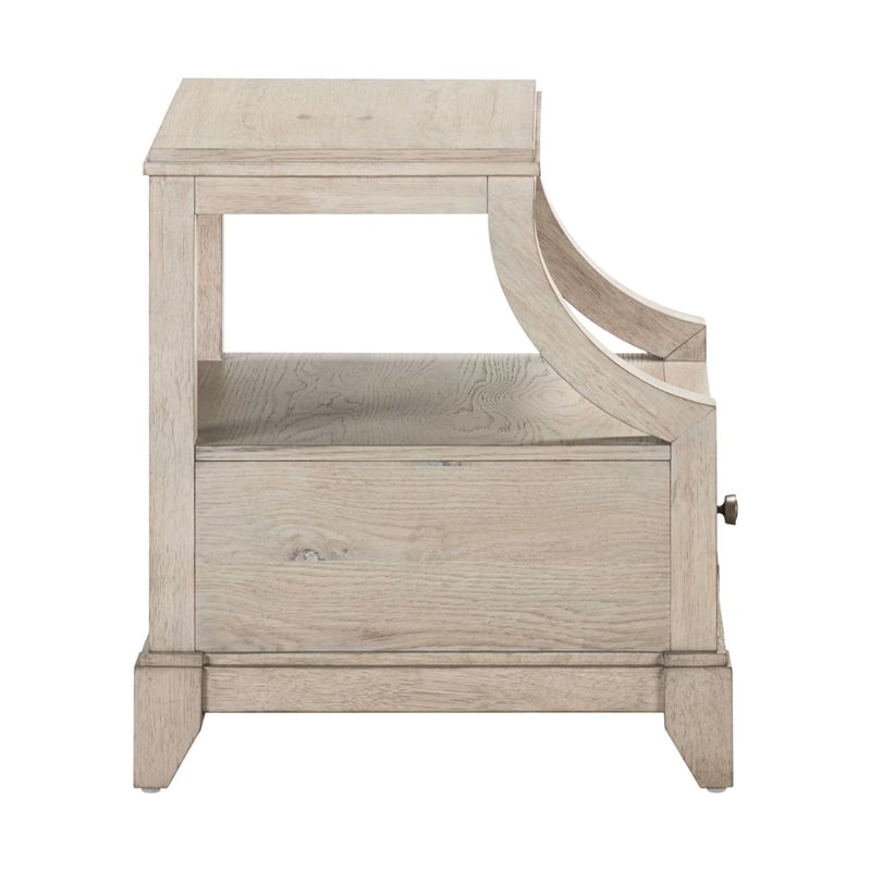 Liberty Furniture New Haven Chairside Table - White W18 x D22 x H24