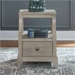 Liberty Furniture New Haven Chairside Table - White W18 x D22 x H24