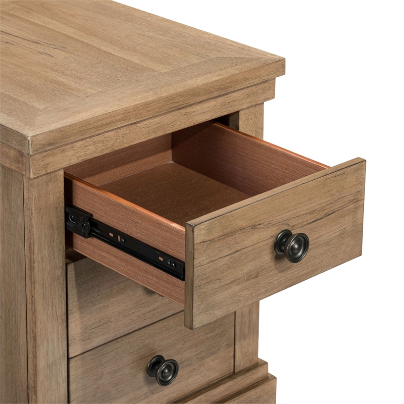 Liberty Furniture Haven Hills Chairside Table - Brown W18 x D22 x H24