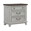 Liberty Furniture River Place King Panel Bed Dresser & Mirror Chest - White
