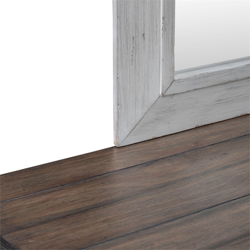 Liberty Furniture River Place King Panel Bed Dresser & Mirror Chest Nightstand