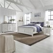Liberty Furniture River Place King Panel Bed Dresser & Mirror Chest Nightstand
