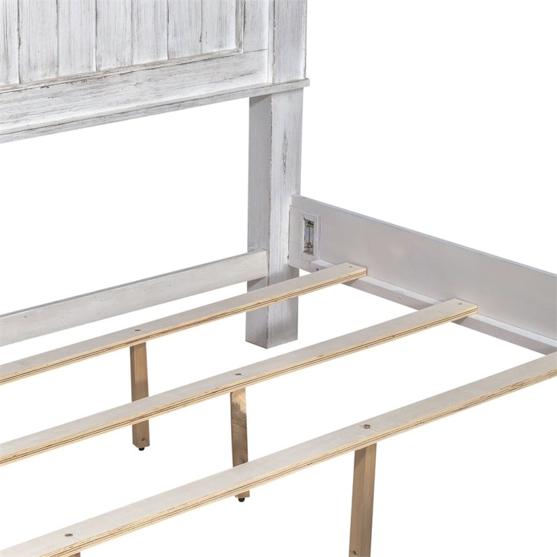 Liberty Furniture River Place Queen Panel Bed Dresser & Mirror Chest Nightstand