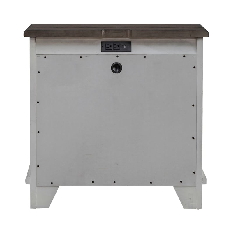 Liberty Furniture River Place Queen Panel Bed Dresser & Mirror Nightstand