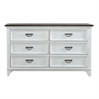 Liberty Furniture Allyson Park Full Panel Bed Dresser & Mirror - White