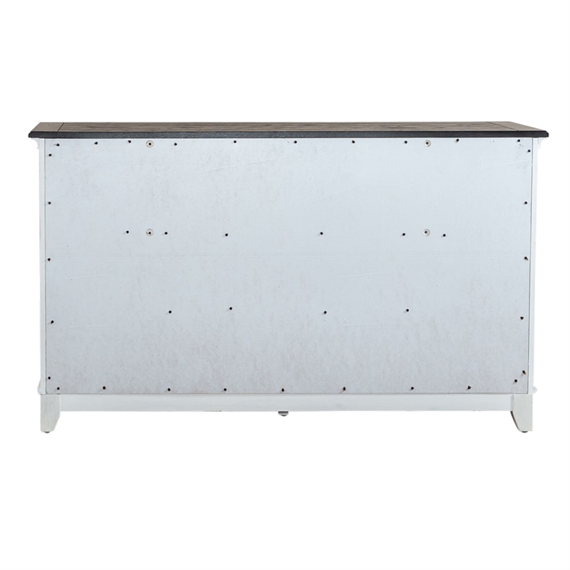 Liberty Furniture Allyson Park Twin Panel Bed Dresser & Mirror - White