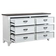 Liberty Furniture Allyson Park Twin Panel Bed Dresser & Mirror - White