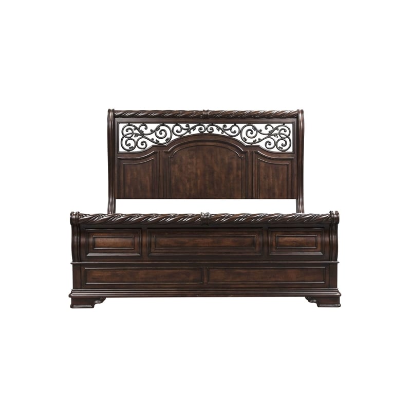 Liberty Furniture Arbor Place California King Sleigh Bed Dresser & Mirror Chest