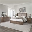 Liberty Furniture South Bend King Shelter Bed Dresser & Mirror Nightstand