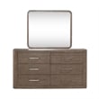 Liberty Furniture South Bend Queen Shelter Bed Dresser & Mirror Chest - Brown