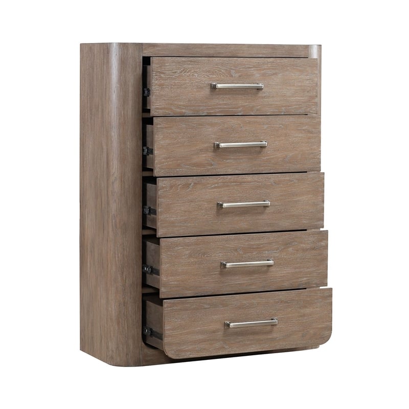 Liberty Furniture South Bend Queen Shelter Bed Dresser & Mirror Chest Nightstand