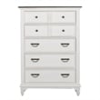 Liberty Furniture Allyson Park California King Panel Bed Dresser & Mirror Chest
