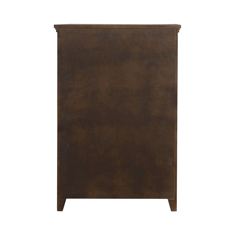 Liberty Furniture Carolina Park Queen Panel Bed Dresser & Mirror Chest - Brown