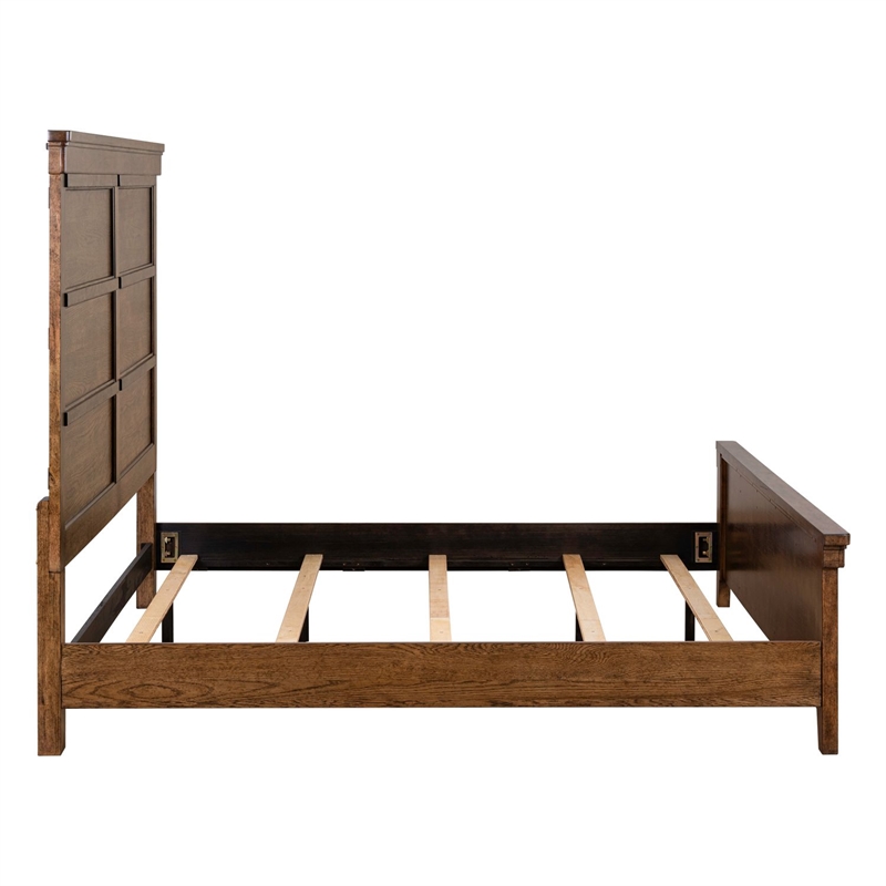 Liberty Furniture Carolina Park King Panel Bed Frame - Brown