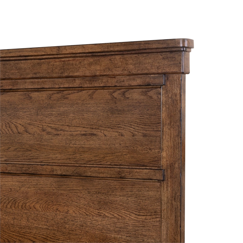 Liberty Furniture Carolina Park Queen Panel Bed Frame - Brown