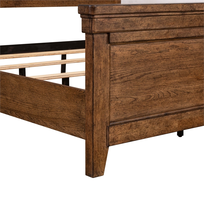 Liberty Furniture Carolina Park Queen Panel Bed Frame - Brown