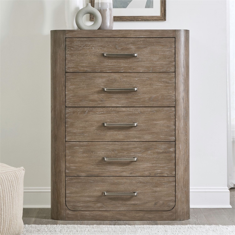 Liberty Furniture South Bend 5 Drawer Bedroom Chest - Brown