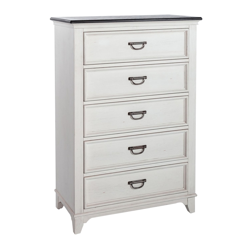 Liberty Furniture Allyson Park 5 Drawer Bedroom Chest - White