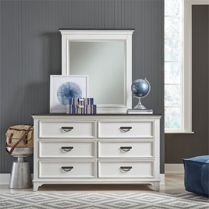 Liberty Furniture Allyson Park Bedroom Dresser & Mirror - White