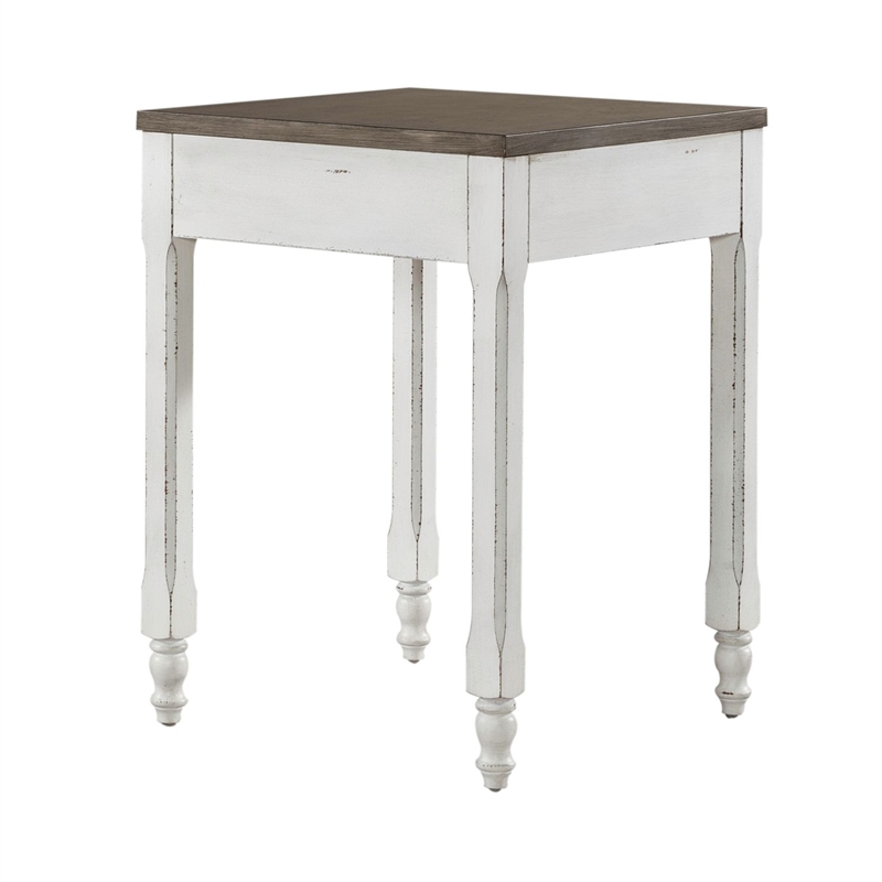 Liberty Furniture Magnolia Manor Corner Filler Table - White