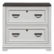 Liberty Furniture Allyson Park 2 Piece Set File Drawer Cabinet and Hutch - White