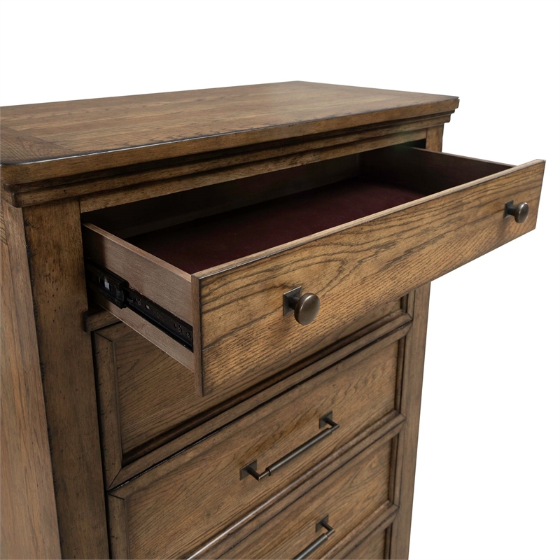 Liberty Furniture Carolina Park 5 Drawer Bedroom Chest - Brown