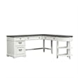 Liberty Furniture Allyson Park Optional L Shaped Desk Set for Home Office White