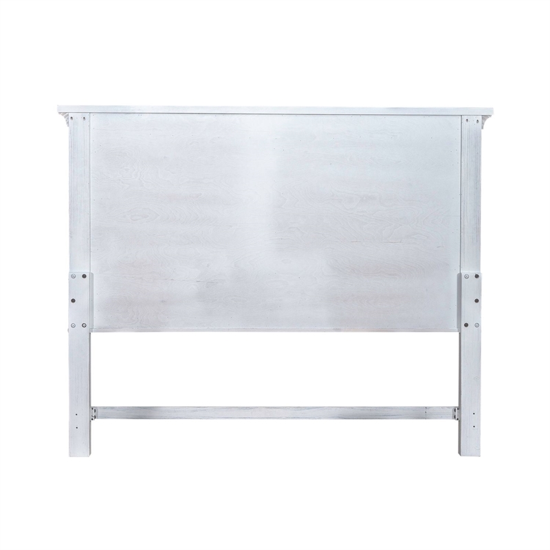 Liberty Furniture River Place Queen Mansion Headboard for Bedroom - White