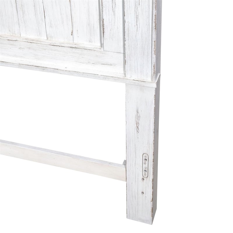 Liberty Furniture River Place Queen Mansion Headboard for Bedroom - White
