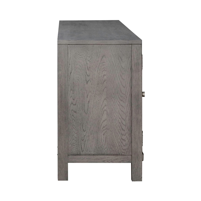 Liberty Furniture Modern Farmhouse 78 Inch TV Console for Living Room - Brown